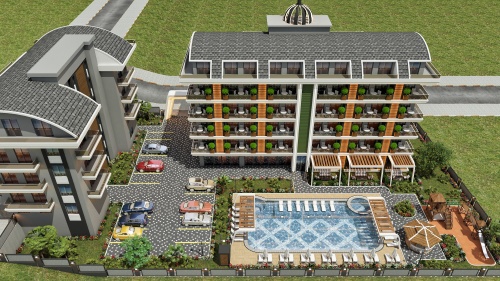 New complex in Alanya, center 