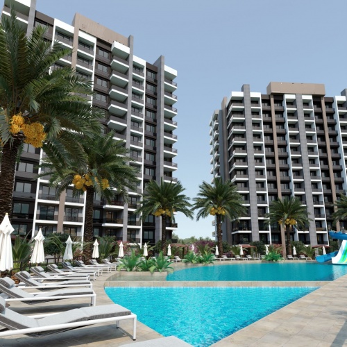 Apartment 1 + 1 200 m from the sea in Mersin