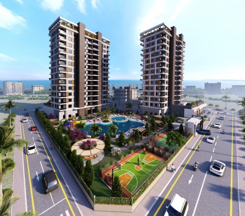 Apartment 3 + 1 in a new project in Mersin