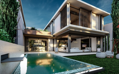 New villa project in a picturesque location in Antalya