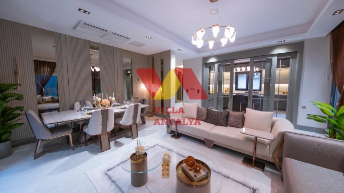 Luxury villas in Antalya (Altyntaş) with a pool and garden for citizenship