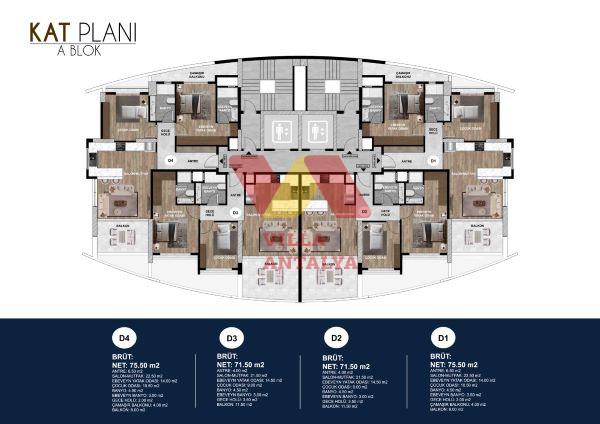 Проект в самом элитном районе города Мерсин. Фото 18