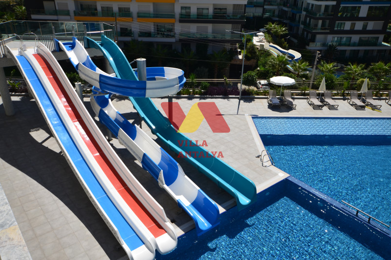 1+1 apartment with a sea view in Alanya, Kargıcak. Фото 6