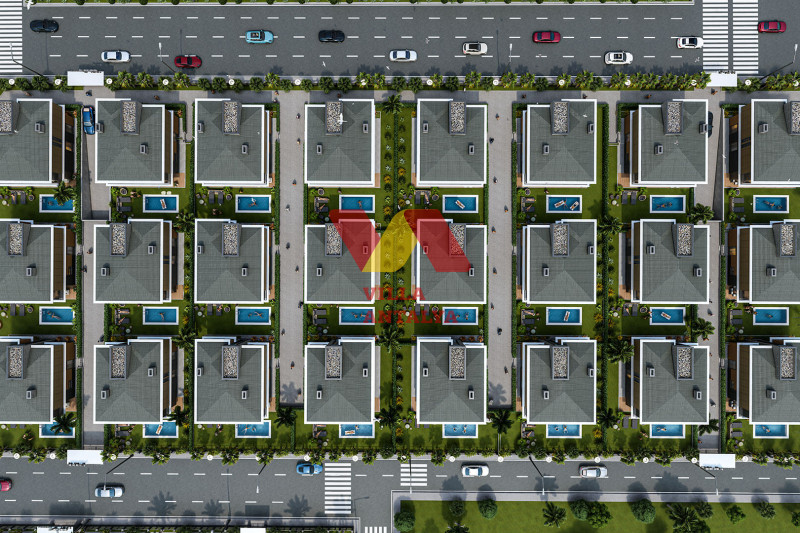 Luxury villas in Antalya (Altyntaş) with a pool and garden for citizenship. Фото 1