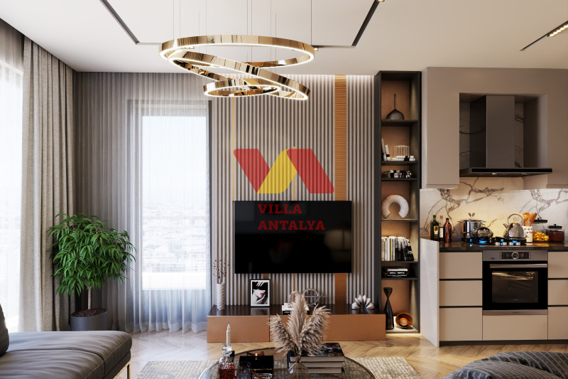 Новая квартира в открытом районе Анталии Коньялты, 1+1. Фото 8