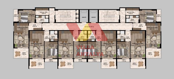 Современный проект по низкой цене г.Мерсин. Фото 5