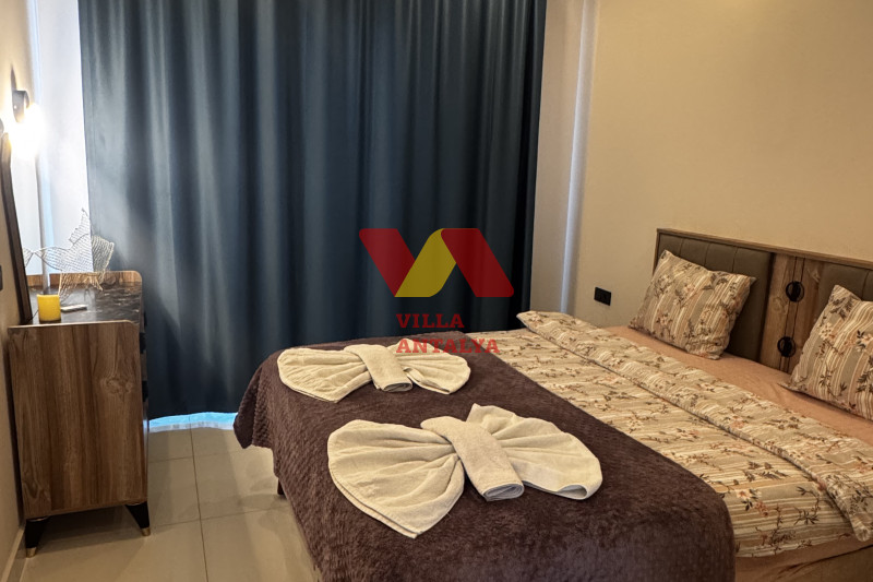 1+1 apartment with a sea view in Alanya, Kargıcak. Фото 41