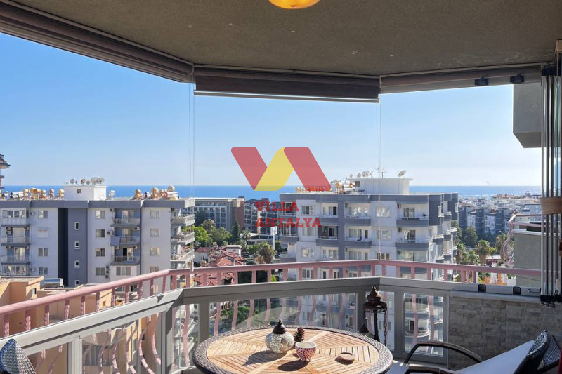 Квартира дуплекс 4+1 в Алании с видом на море. Фото 6