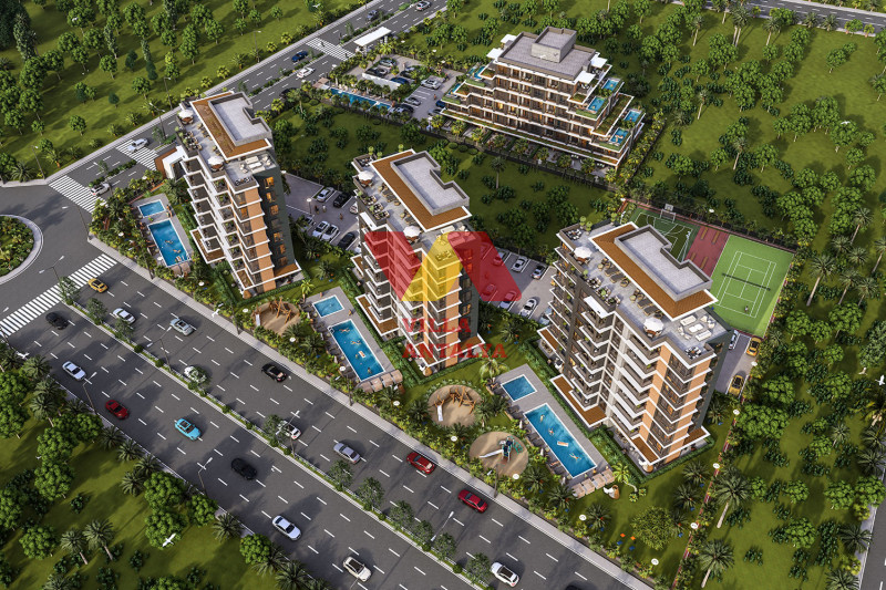 Современная квартира в Алтынташе, Анталия. Фото 1