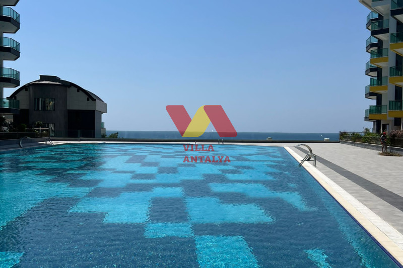 1+1 apartment with a sea view in Alanya, Kargıcak. Фото 18