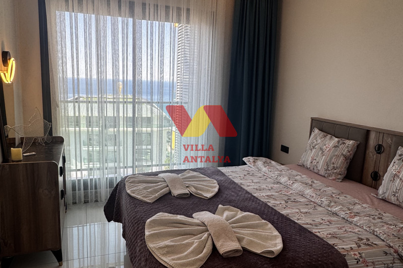 1+1 apartment with a sea view in Alanya, Kargıcak. Фото 42