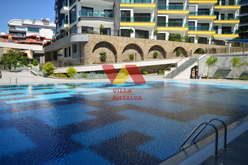 1+1 apartment with a sea view in Alanya, Kargıcak. Фото 2
