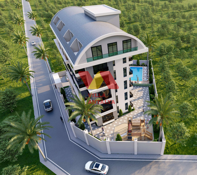 Новые квартиры 1+1,2+1 и 3+1 в центре Алании