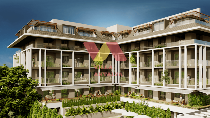 Новый проект в  престижном районе Оба, города Алании