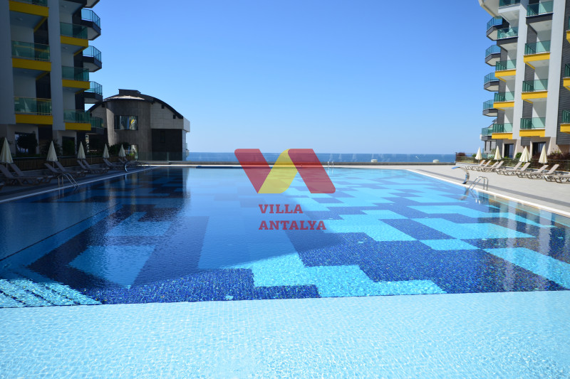 1+1 apartment with a sea view in Alanya, Kargıcak. Фото 8