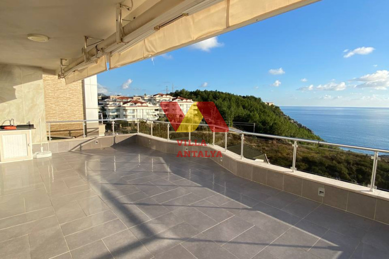 Дуплекс 4+1 с видом на море, Алания. Фото 7